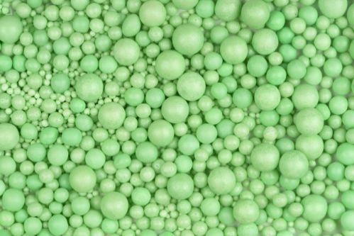 Sockerpärlor, grön, mixad storlek 3-10 mm (100 g)