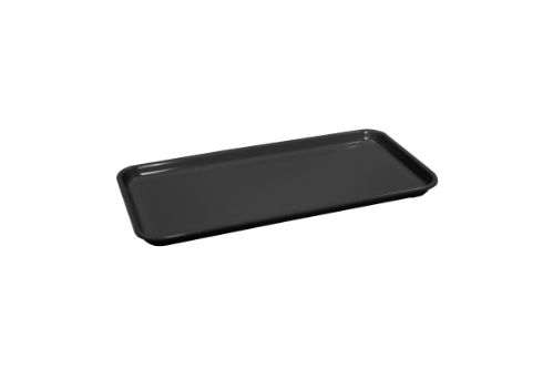 Bricka – rektangulär, svart, 300 x 150 x 17 mm