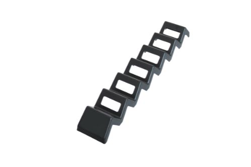 Snackställ – vågformad, 560 x 85 x 58 mm