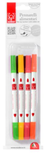 Livsmedelspennor, mixade färger (8 st) BF 260228