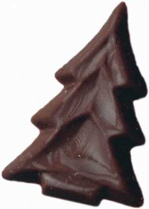 Chokladdekor, gran, d: 35x25 mm (520 st) BF 260530