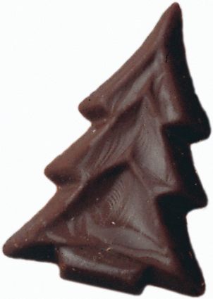 Chokladdekor, gran, d: 35x25 mm (520 st)