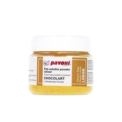 Pavoni, pulverfärg för choklad, äggul (40 g)