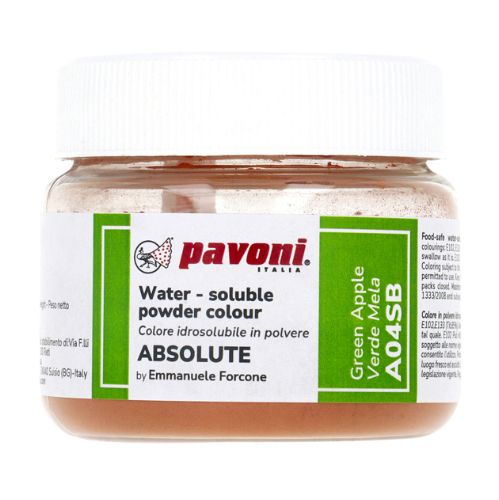 Pavoni, pulverfärg vattenlöslig, äppelgrön (50 g)