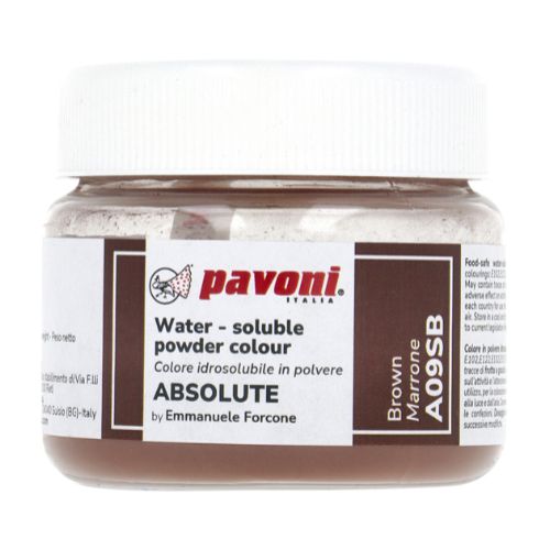 Pavoni, pulverfärg vattenlöslig, brun (50 g)