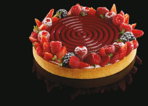 Pavoni, silikonform Cake Top, TOP05, 300x175 mm, Ipnosi, d: 140 mm, h: 10 mm, 2 hål