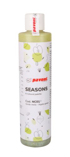 Pavoni, Seasons, cacaofärg, äppelgrön, 200 g