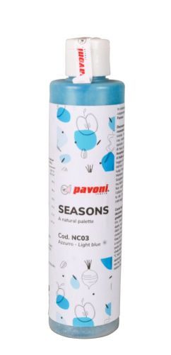 Pavoni, Seasons, cacaofärg, azurblå, 200 g BF 261130