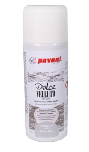 Pavoni, Dolce Velluto sprayfärg, silver, 400 ml