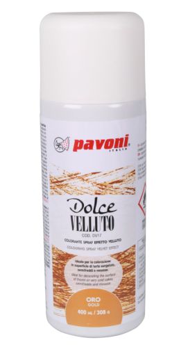 Pavoni, Dolce Velluto sprayfärg, guld, 400 ml