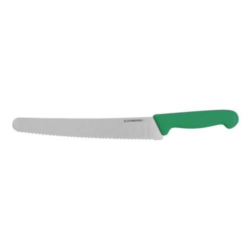 Universalkniv – tandad egg, grön, 250 mm