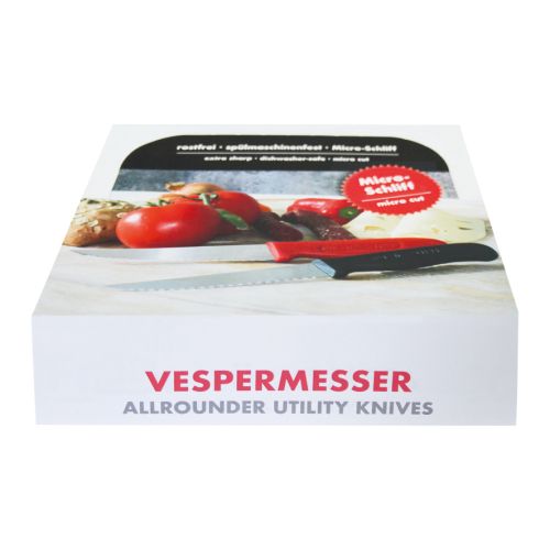 Diskdisplay ”Allround universalkniv”, 12 x svart, 8 x röd, 1 set