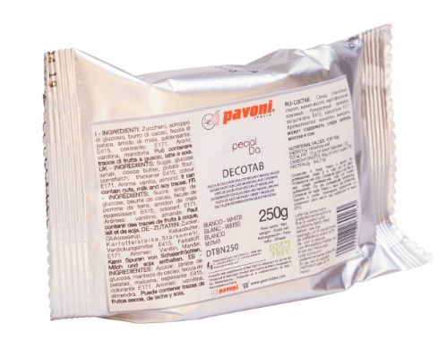 Pavoni, Decotab, sugarpaste, vit, 250 g