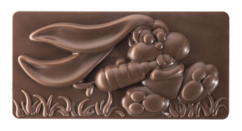 Pavoni, gjutform för chokladkaka, PC5048, Easter Bunny by Fabrizio Fiorani, 100 g, 3 st/form