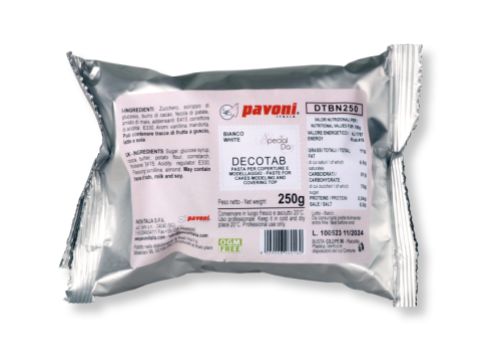 Pavoni, Decotab, sugarpaste, vit (250 g)