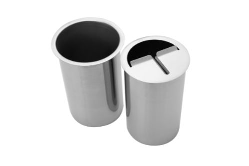 Knivrengörare – för montering i bänk, 180 x 125 mm  /  Ø 100 mm