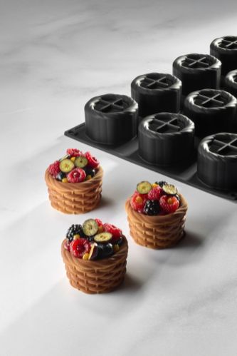 Pavoni, Pavoflex 3D, PX43127, 400x300 mm, Panier, d: 74 mm, h: 45 mm, 12 st/form