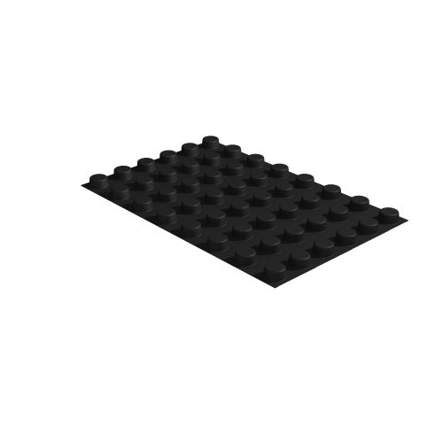 Pavoni, Fiberform, FB11, 600x400 mm, Mini Cilindro, d: 40 mm, h: 20 mm, 48 st/form