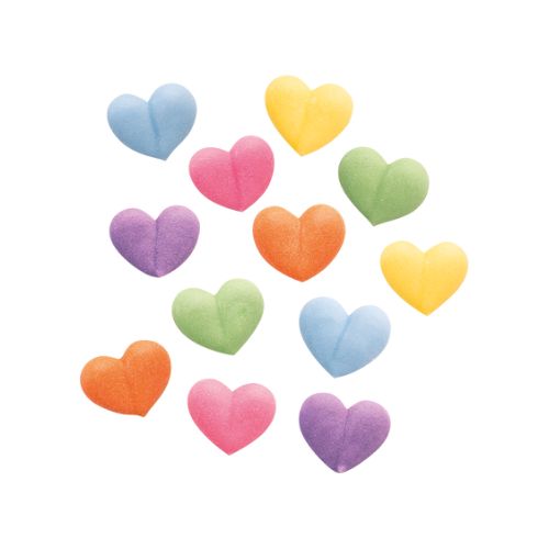 Kristyr, hjärtan, mixade färger, 14x10x4 mm (480 st)