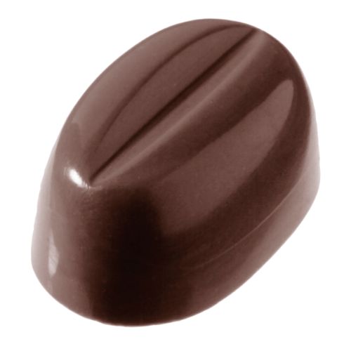 Chokladform 275×135 mm – Kaffebönor, 36 x 24 x 16 mm
