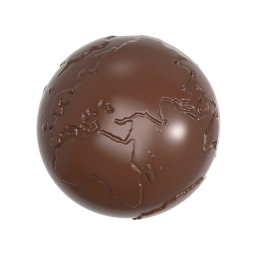 Chokladform 275×135 mm – Sfärer, Ø 50 mm mm