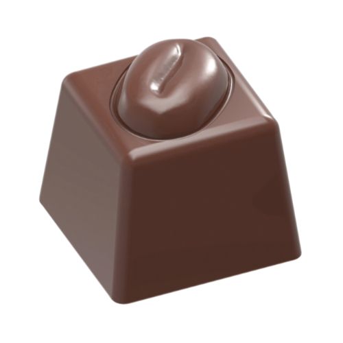 Chokladform 275×135 mm – Kaffebönor, 20 x 20 x 19 mm