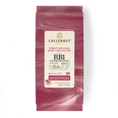Callebaut, Ruby, choklad, rosa, pellets, 10 kg
