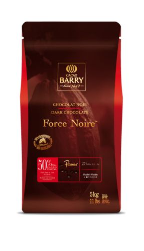 Cacao Barry, Force Noire 50 %, mörk choklad, pellets (5 kg)