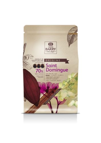 Cacao Barry, Saint Domingue 70 %, mörk choklad, pellets (2,5 kg)