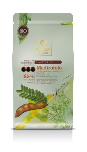 Cacao Barry, Madirofolo 65 %, ekologisk/fairtrade mörk choklad, pellets (1 kg)
