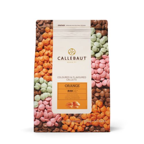 Callebaut, choklad med apelsinsmak, pellets (2,5 kg)