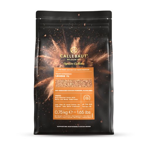 Callebaut, kakaopulver, Velvet Légère 1 % (750 g)