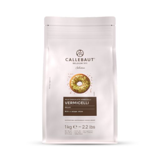 Callebaut, chokladdekor, Vermicelli, mjölkchoklad (1 kg)