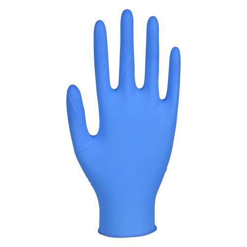 Engångshandske, Nitril, blå, puderfri, storlek XL (100 st)