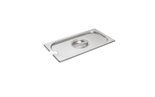 GN-lock i rostfritt stål – med hål för slev, GN 1/3