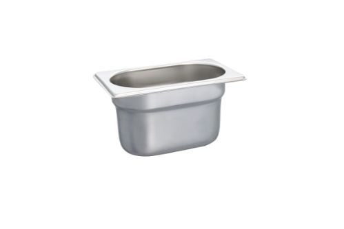 GN-behållare i rostfritt stål, GN 1/9 - 100 mm