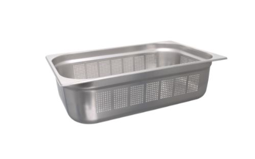 GN-behållare i rostfritt stål – perforerad, GN 1/1 - 150 mm