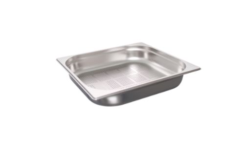 GN-behållare i rostfritt stål – perforerad, GN 2/3 - 65 mm