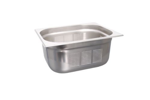 GN-behållare i rostfritt stål – perforerad, GN 1/2 - 150 mm