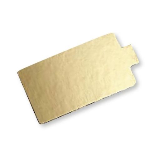 Bakelseunderlägg med tunga, guld/silver, 95x56 mm (200 st)
