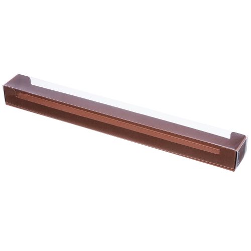 Pralinask, brun med transparent lock, för 10 praliner (50 st)