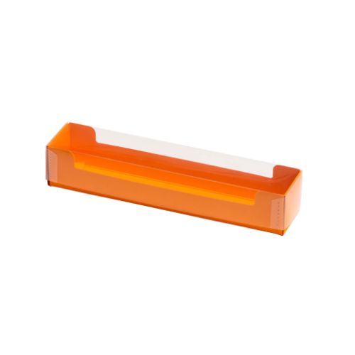 Pralinask, orange med transparent lock, för 5 praliner (50 st)