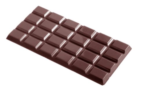 Gjutform för chokladkaka, 27 g, 24 bitar, 6 st/form