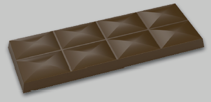 Gjutform för chokladkaka, NO: 143, 50 g, 5 st/form