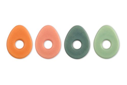 Chokladdekor, ägg, vit choklad, 27x35 mm (72 st)